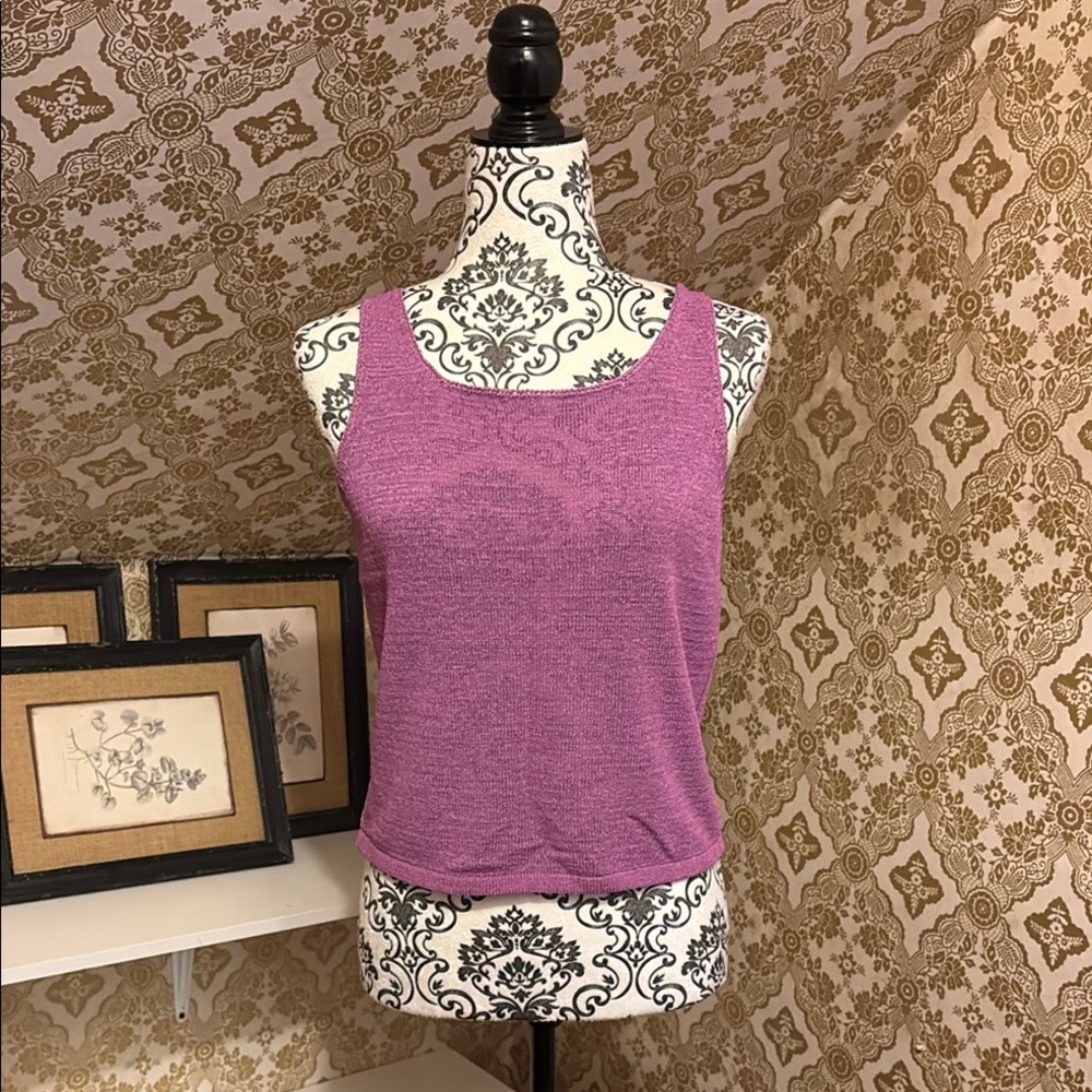 Vintage Apostrophe crop knit Tank Top
